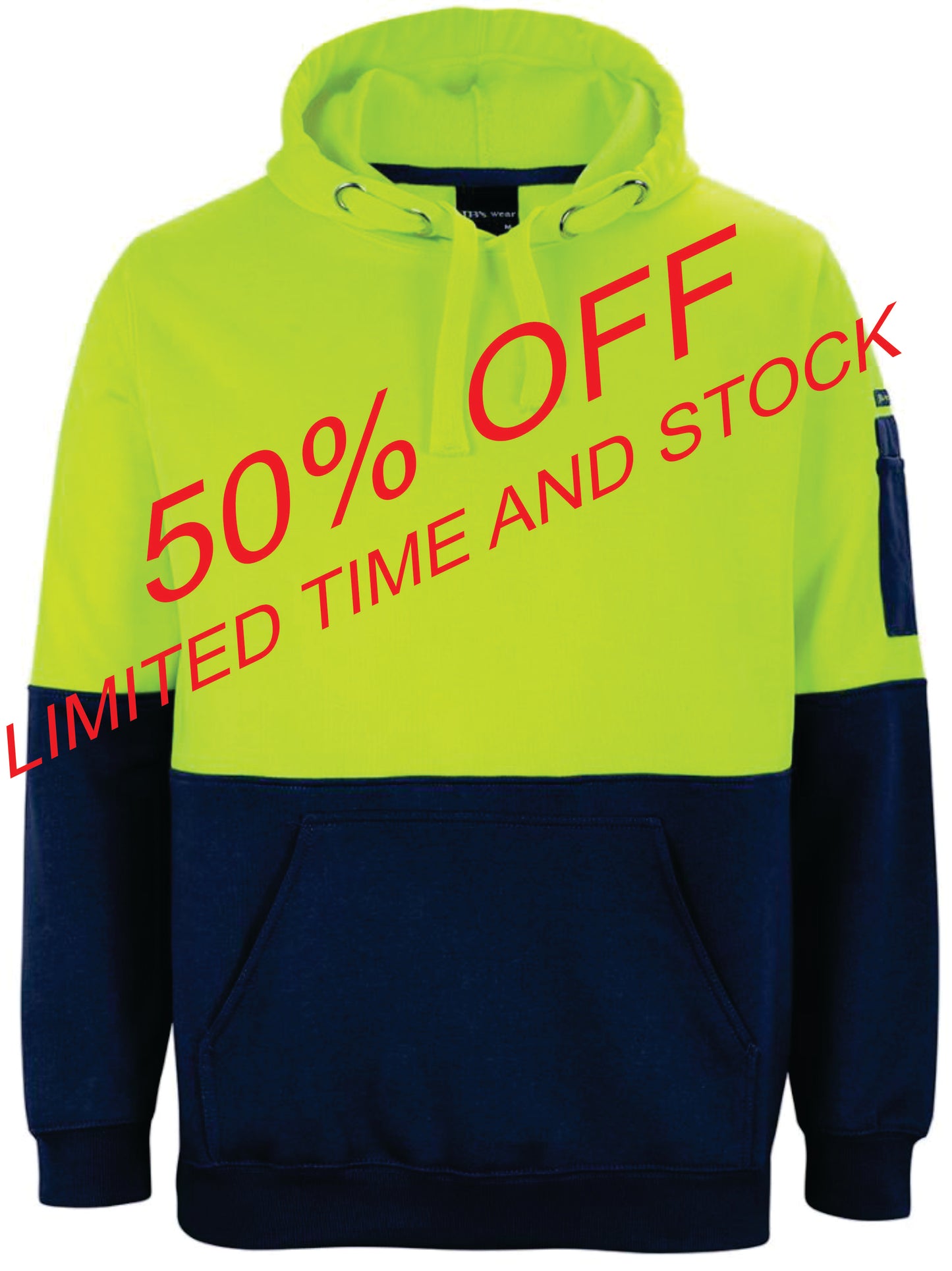 HI VIS PULL OVER HOODIE
