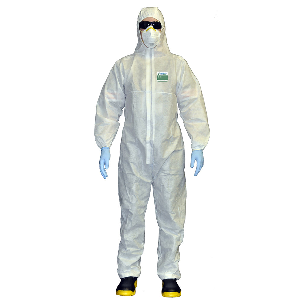 Barrier Tec 1000 White Coveralls - carton of 50