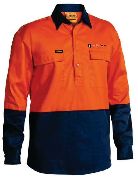 Hoults Doors Bisley Long Sleeve Closed Shirt