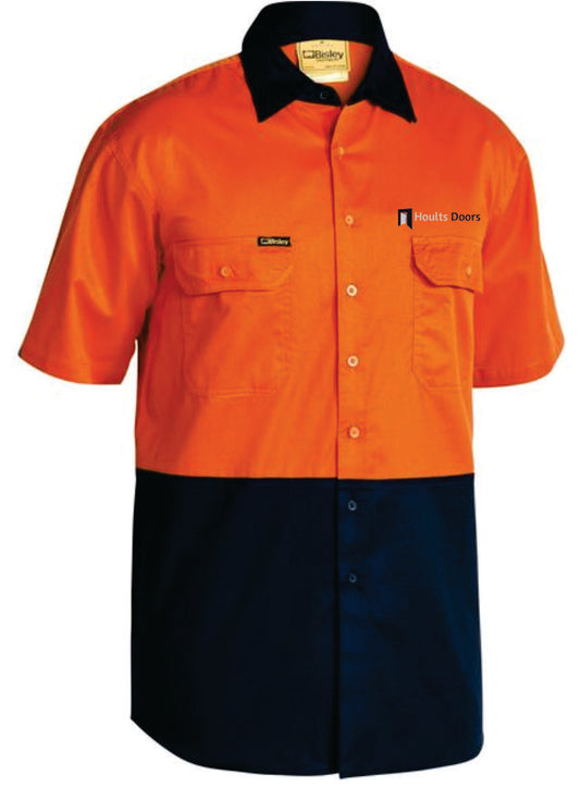 Hoults Doors Bisley Short Sleeve Closed Shirt