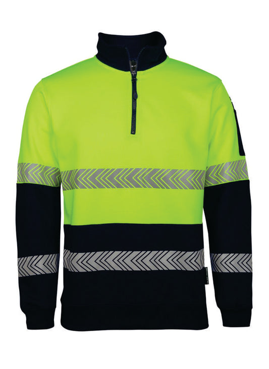 NZ Data Hi Vis 1/2 Zip Fleecy