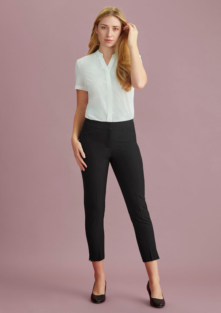 Ropata Health Siena 7/8 Mid-waist Slim Leg Pant, Black