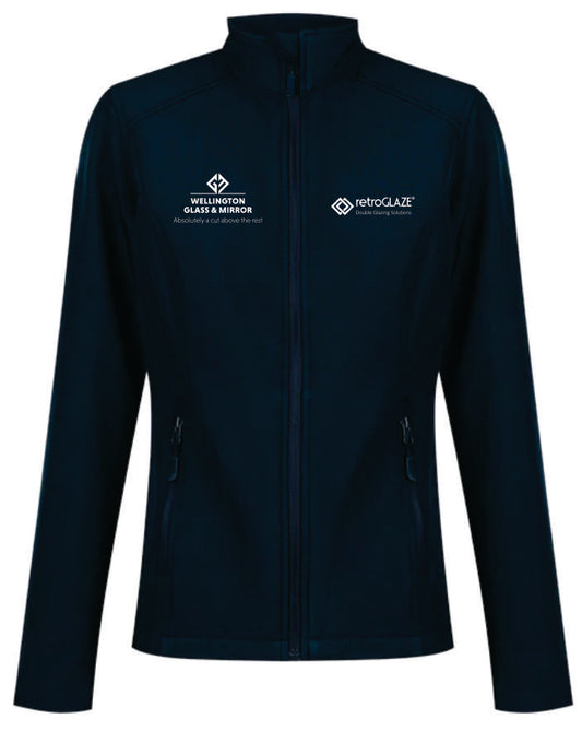 Wellington Glass Men's Selwyn Softshell Navy Jacket