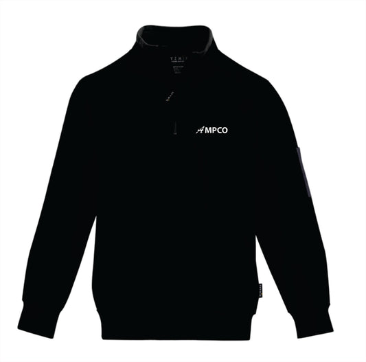 Ampco  Unisex 1/4 Zip Brushed Fleece Pullover