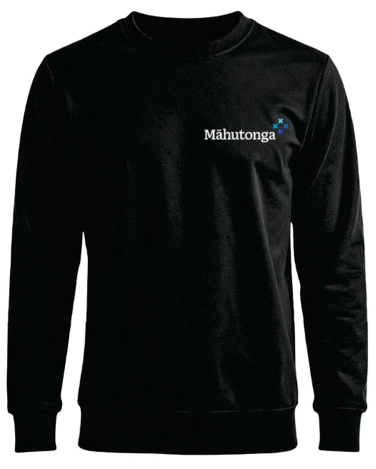 Māhutonga Long Sleeve Tee with print left chest and top back
