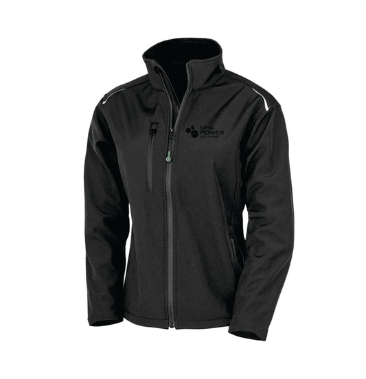 UPS Power Solutions Women's Softshell Jacket, Black