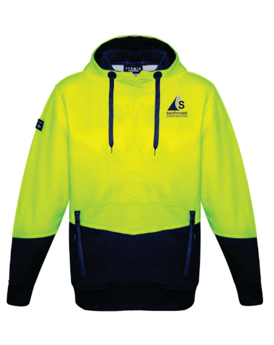 Southcoast Construction Unisex Hi Vis Textured Jacquard Hoodie