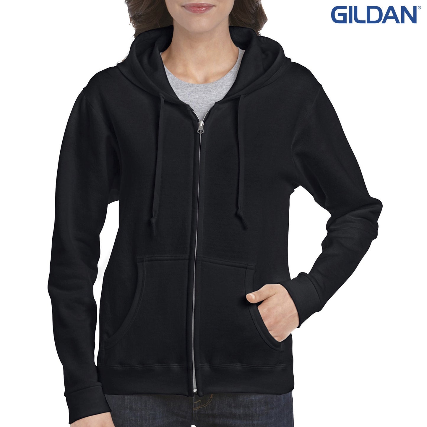 18600FL Gildan Heavy Blend Ladies™ Full Zip Hooded Sweatshirt