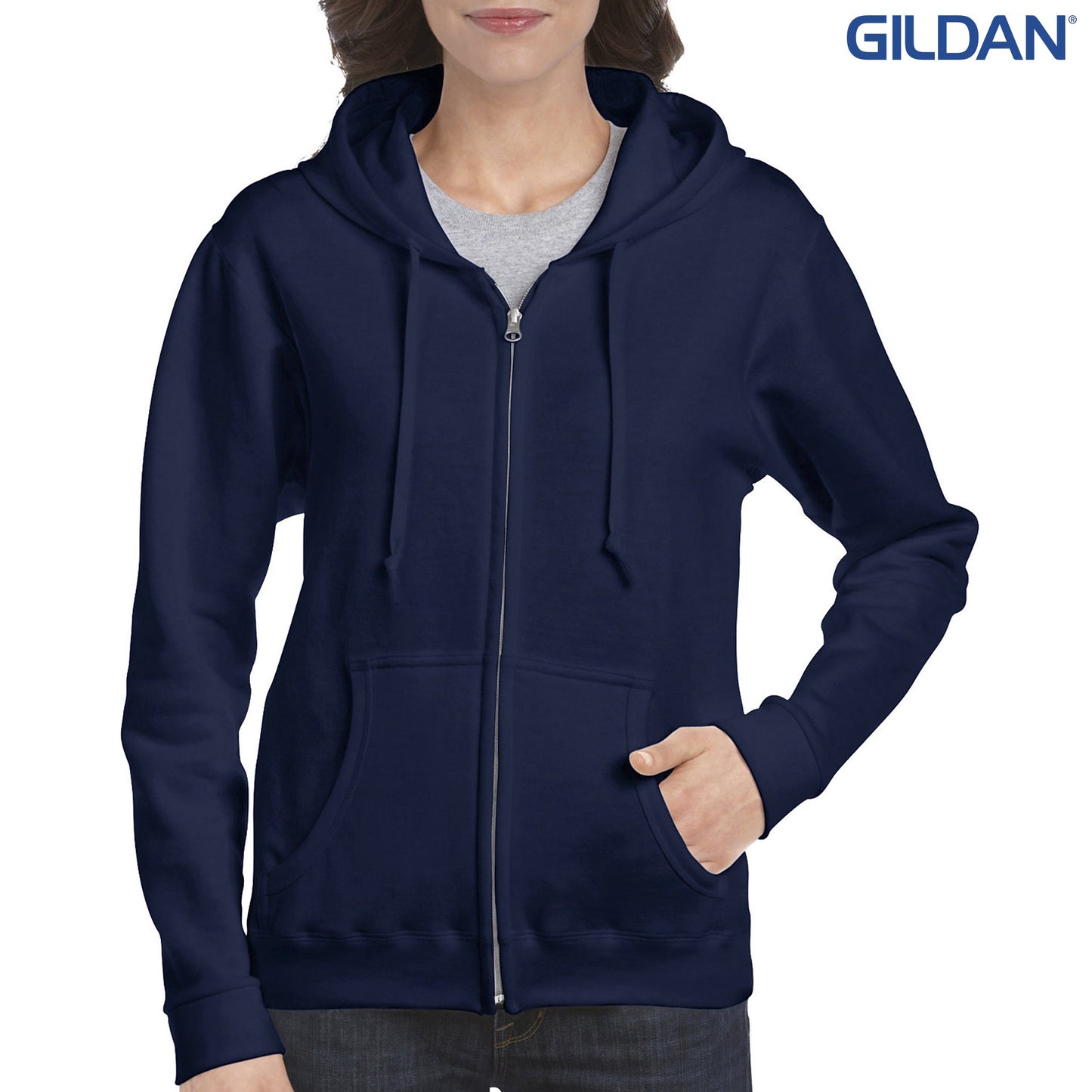 18600FL Gildan Heavy Blend Ladies™ Full Zip Hooded Sweatshirt