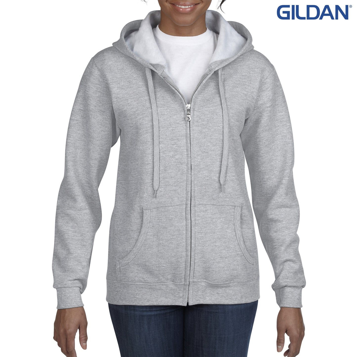 18600FL Gildan Heavy Blend Ladies™ Full Zip Hooded Sweatshirt