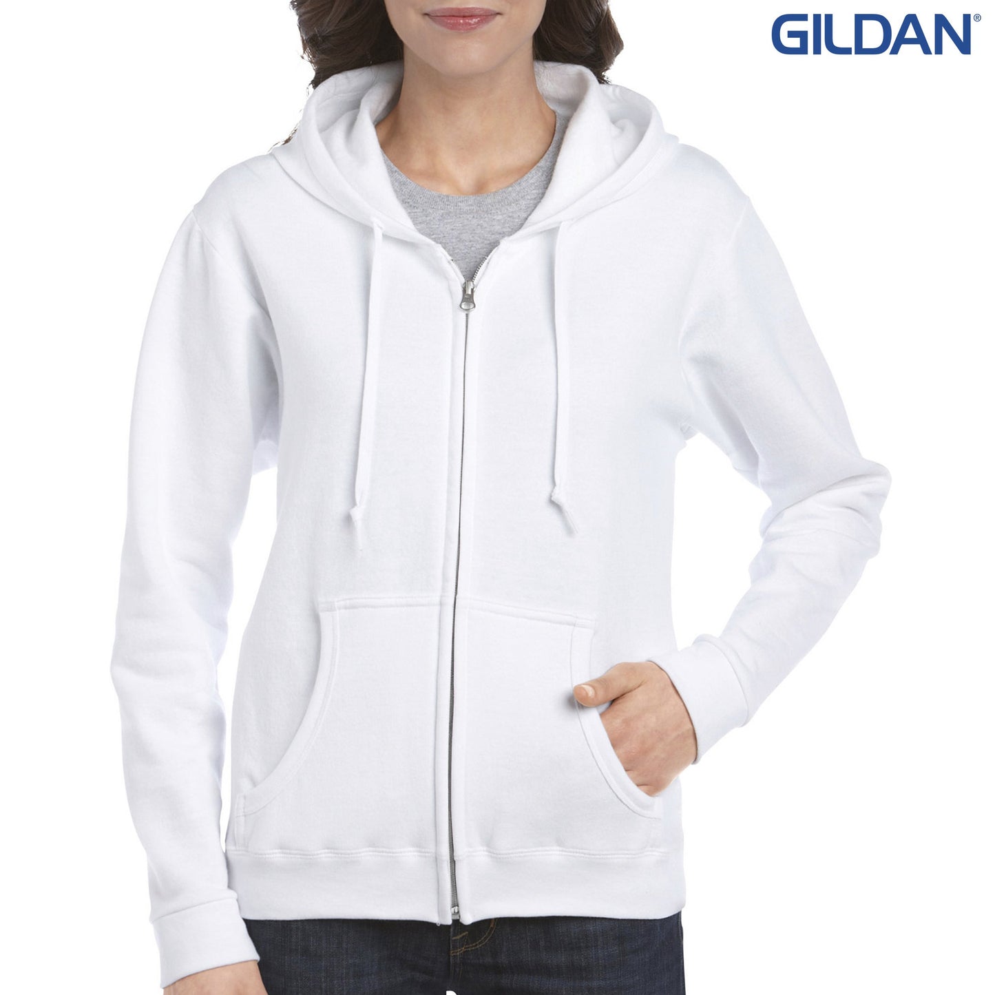 18600FL Gildan Heavy Blend Ladies™ Full Zip Hooded Sweatshirt