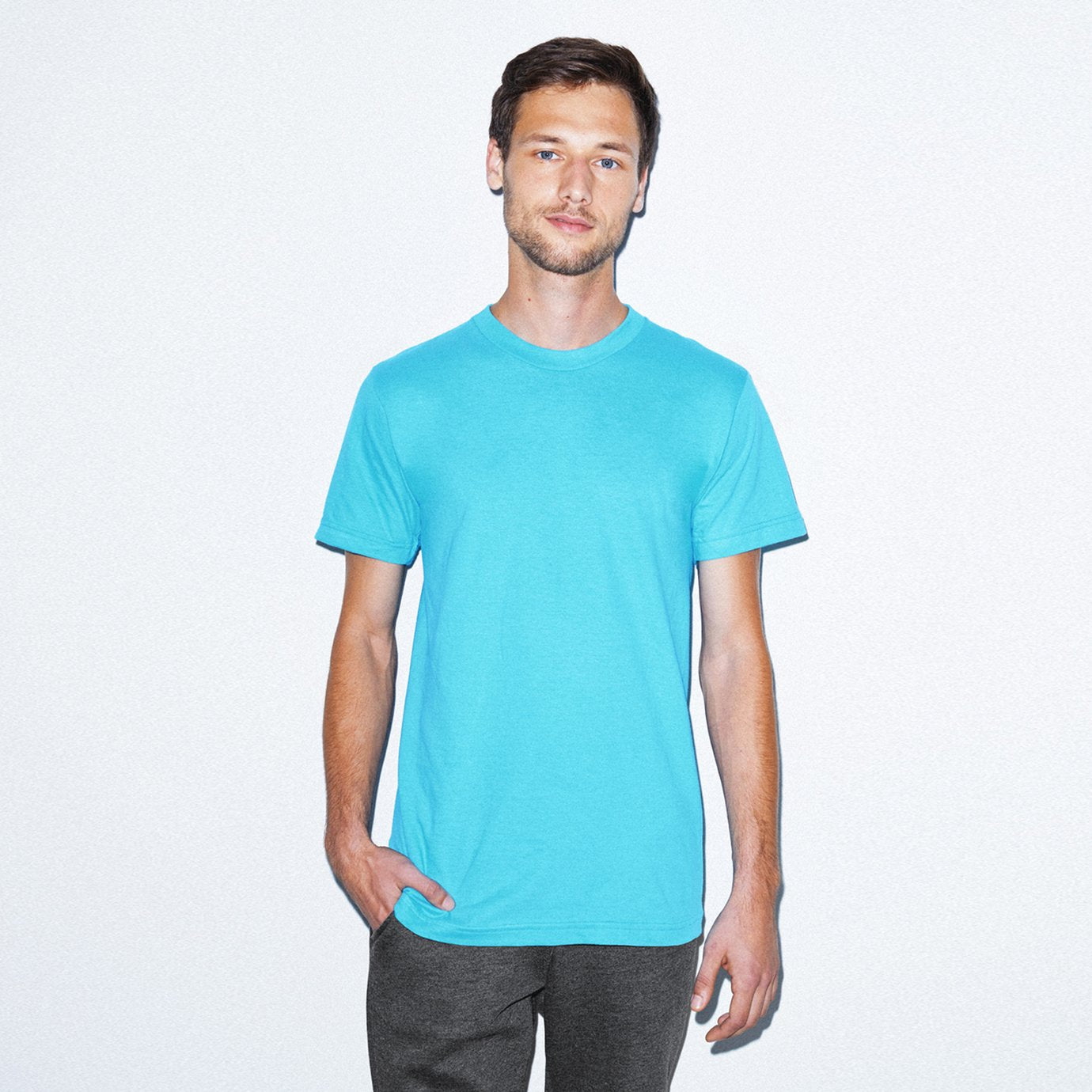 2001W American Apparel Unisex Fine Jersey Short Sleeve T-Shirt