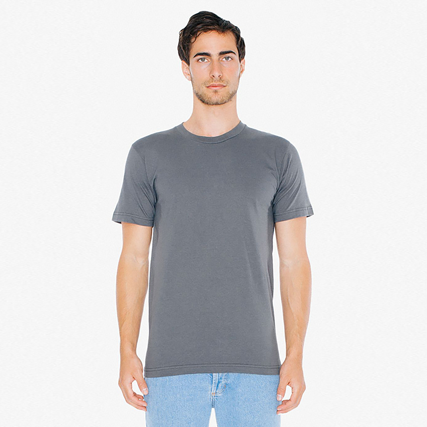 2001W American Apparel Unisex Fine Jersey Short Sleeve T-Shirt