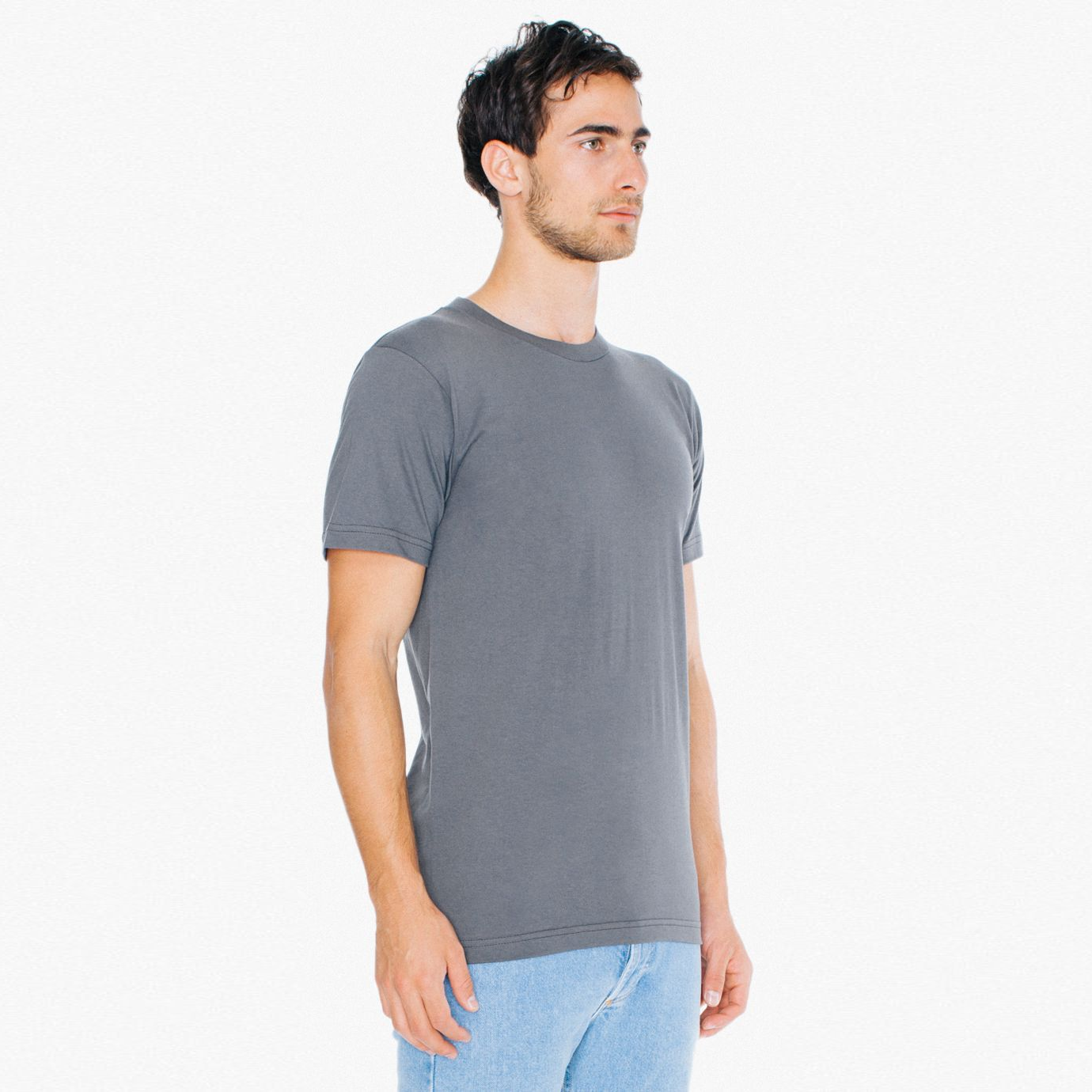 2001W American Apparel Unisex Fine Jersey Short Sleeve T-Shirt