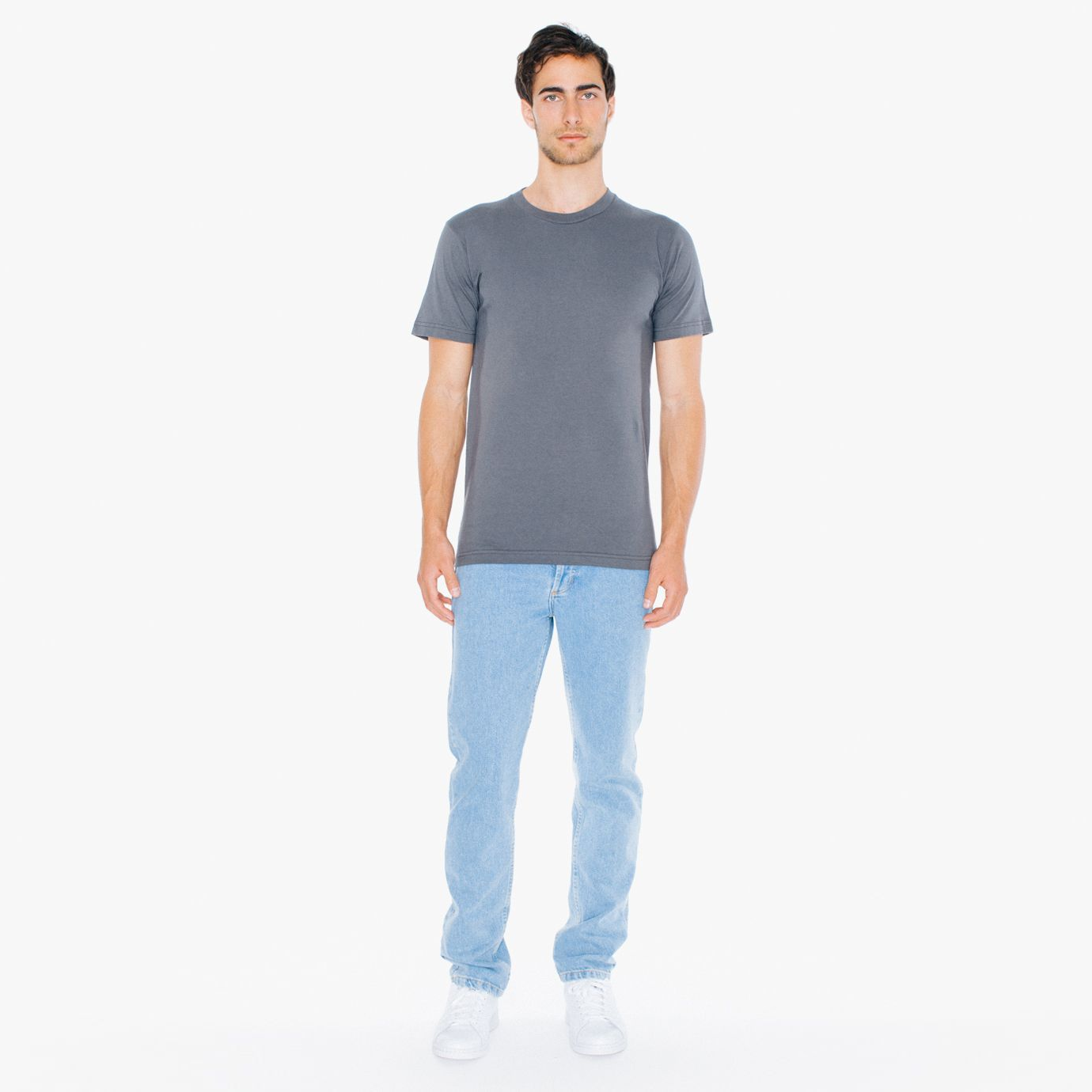 2001W American Apparel Unisex Fine Jersey Short Sleeve T-Shirt