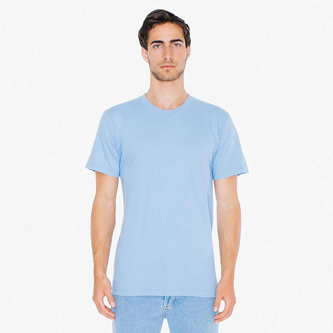 2001W American Apparel Unisex Fine Jersey Short Sleeve T-Shirt