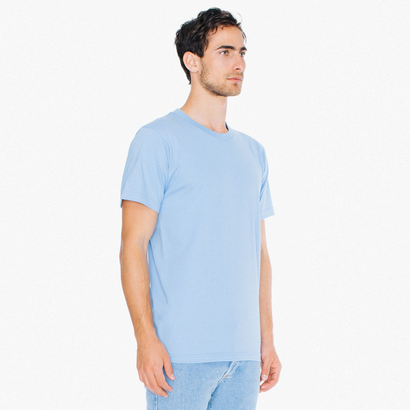 2001W American Apparel Unisex Fine Jersey Short Sleeve T-Shirt