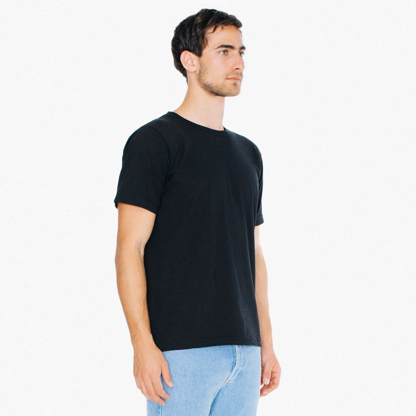 2001W American Apparel Unisex Fine Jersey Short Sleeve T-Shirt