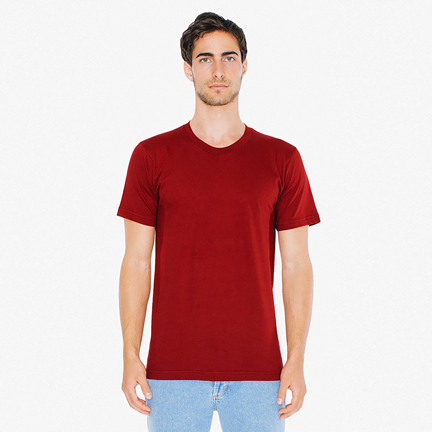 2001W American Apparel Unisex Fine Jersey Short Sleeve T-Shirt
