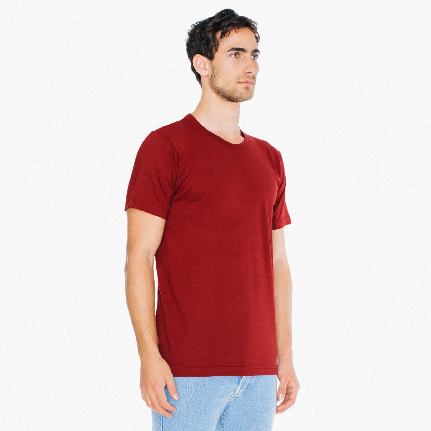 2001W American Apparel Unisex Fine Jersey Short Sleeve T-Shirt