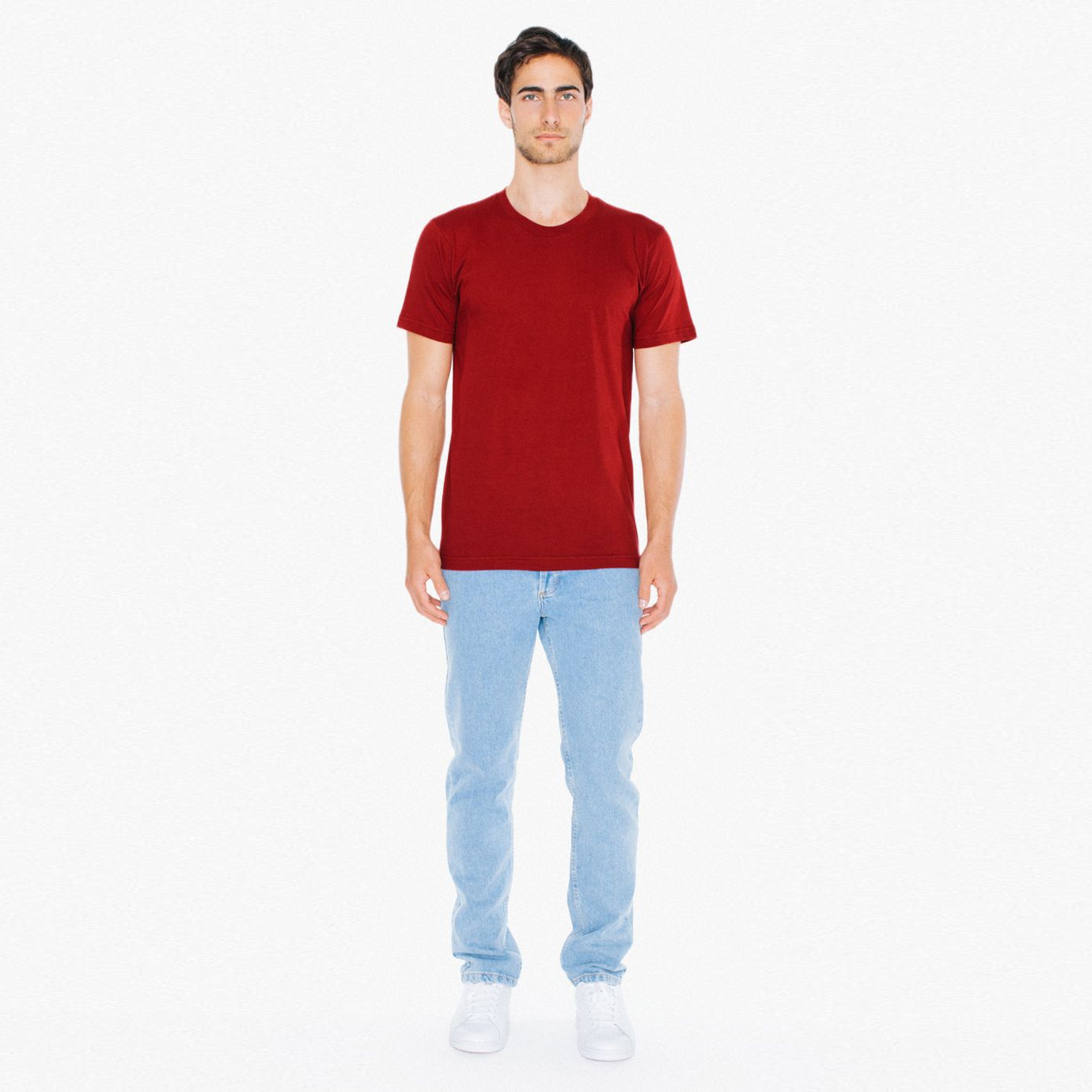 2001W American Apparel Unisex Fine Jersey Short Sleeve T-Shirt
