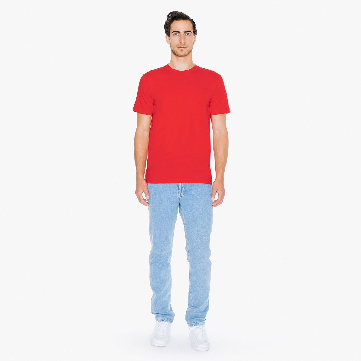2001W American Apparel Unisex Fine Jersey Short Sleeve T-Shirt