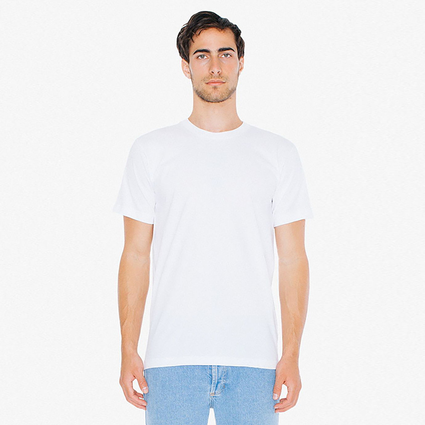 2001W American Apparel Unisex Fine Jersey Short Sleeve T-Shirt