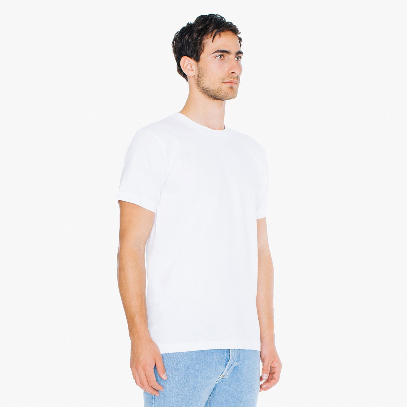 2001W American Apparel Unisex Fine Jersey Short Sleeve T-Shirt