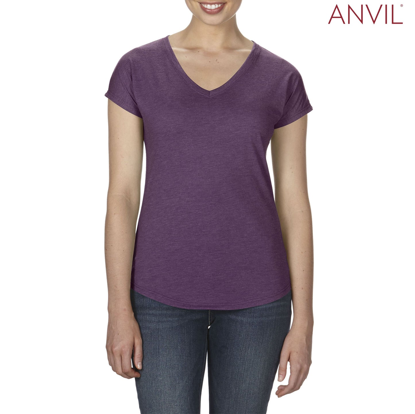 6750VL Anvil Ladies™ Tri-Blend V-Neck T-Shirt