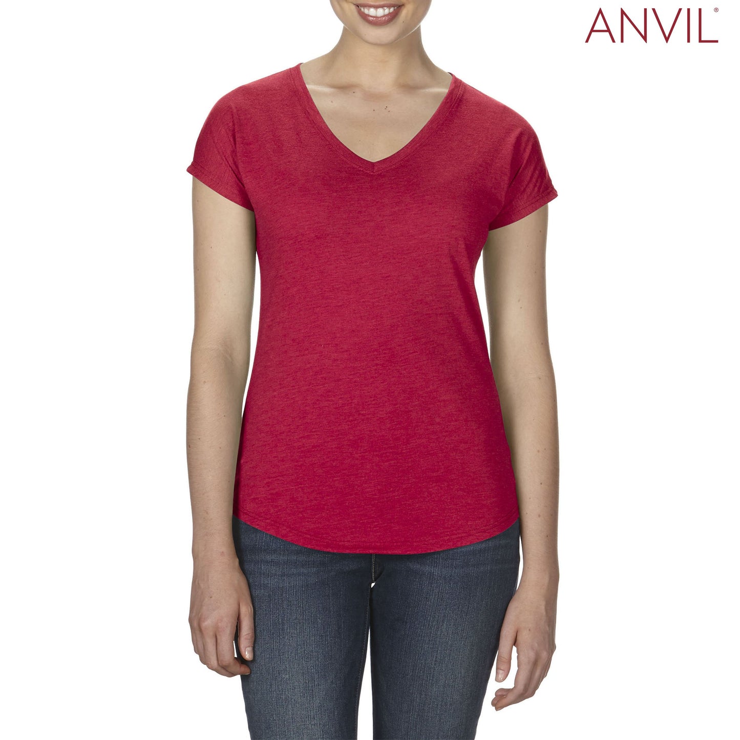6750VL Anvil Ladies™ Tri-Blend V-Neck T-Shirt