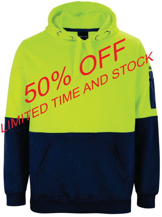 HI VIS PULL OVER HOODIE