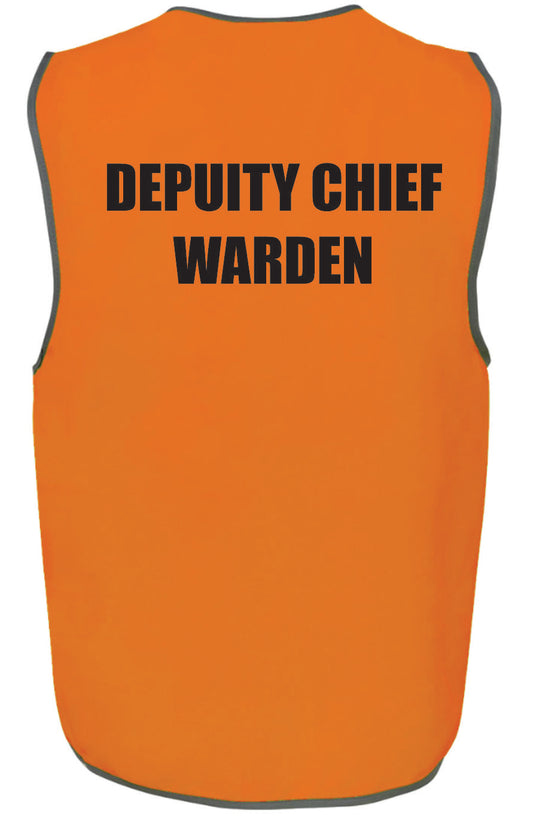 Safety First Deputy Chief Warden Hi Vis Vest