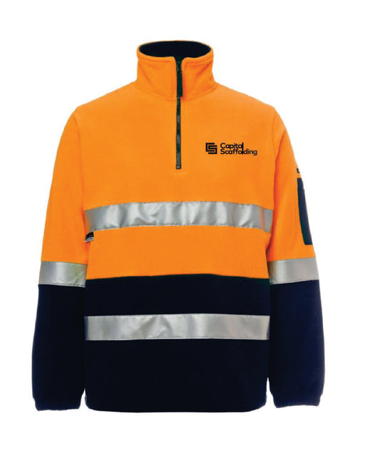 Cap Scaf Hi Vis 1/4 Zip Pullover
