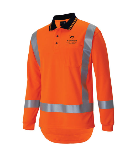 Wellington Contracting Long Sleeve Polo