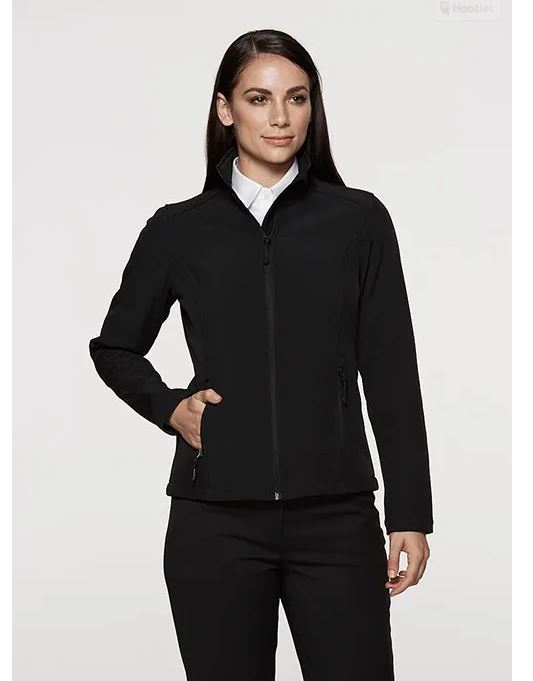 Wilson Parking Ladies Softshell Jacket, Black